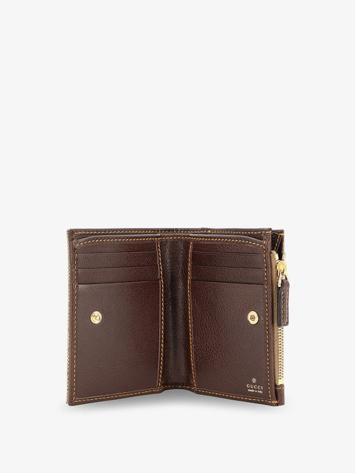 Gucci GG fabric wallet - Sandbrown