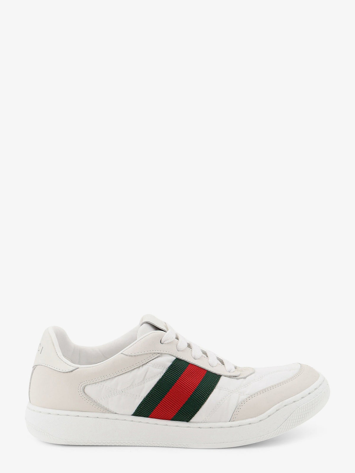 Gucci Screener sneakers in nylon with side Web detail - White