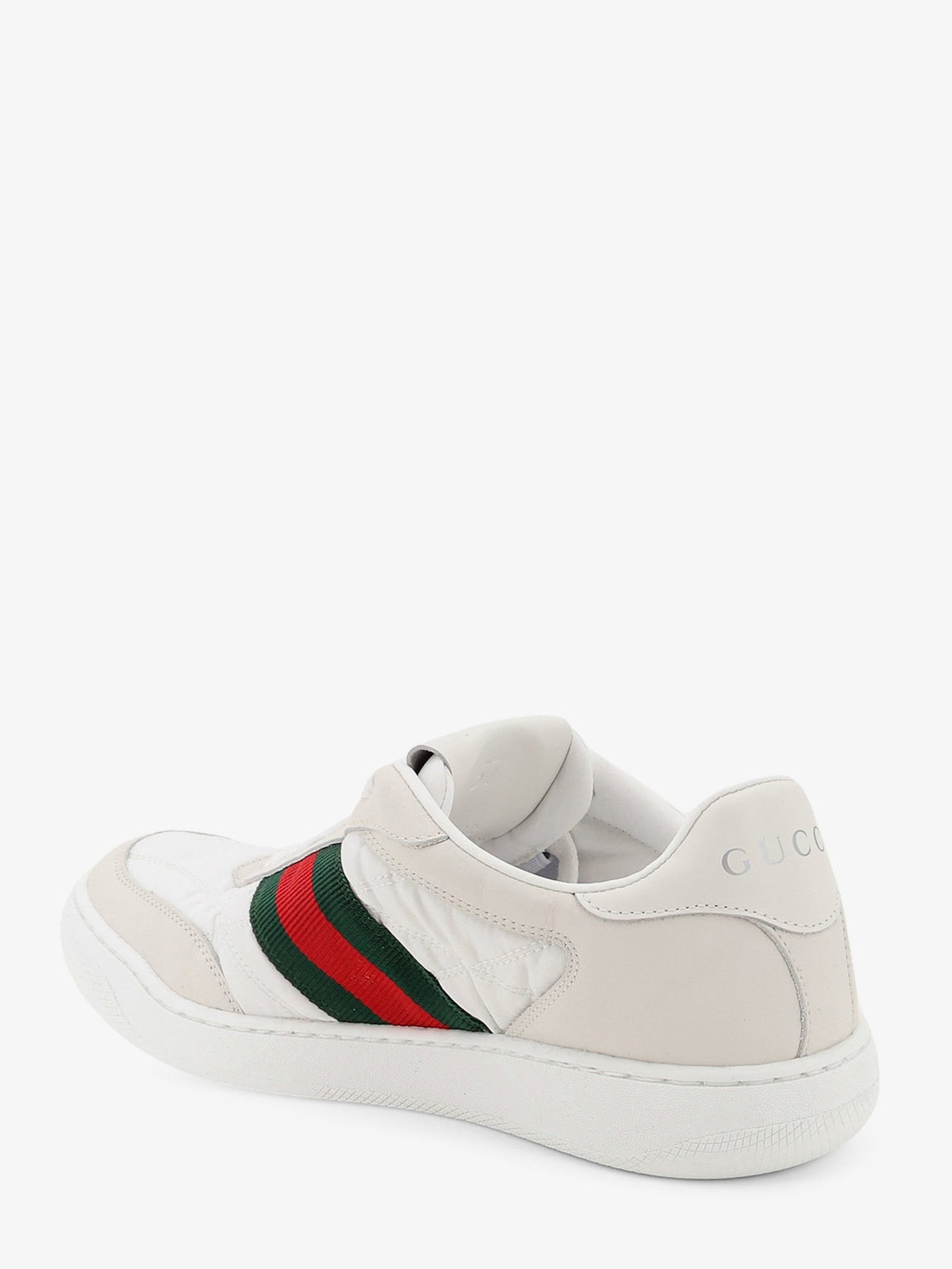 Gucci Screener sneakers in nylon with side Web detail - White