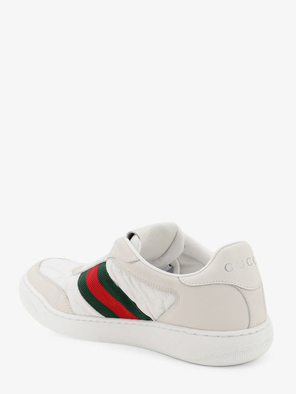 Gucci Screener sneakers in nylon with side Web detail - White
