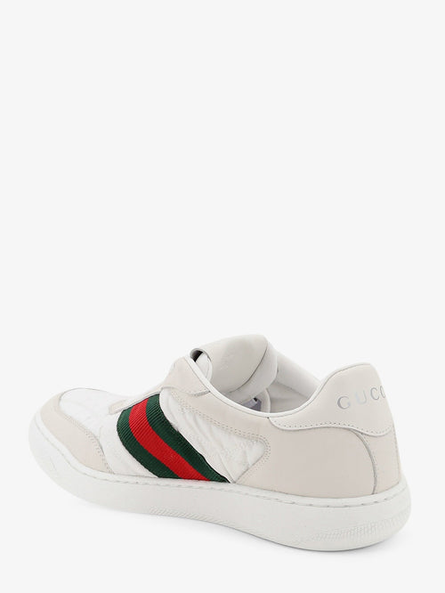 Gucci Screener sneakers in nylon with side Web detail - White