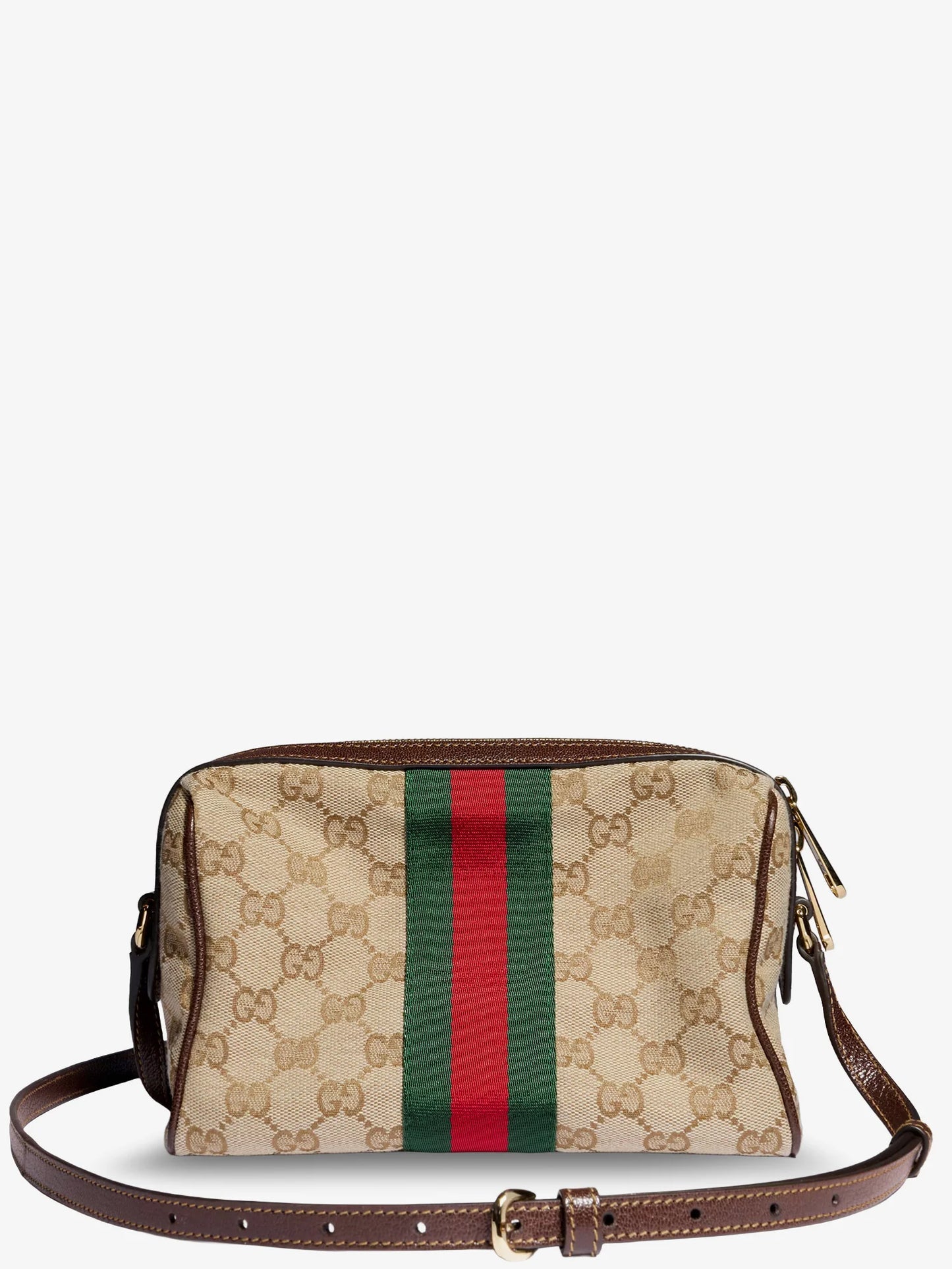 GUCCI - Camera bag GG fabric crossbody bag with metal Horsebit