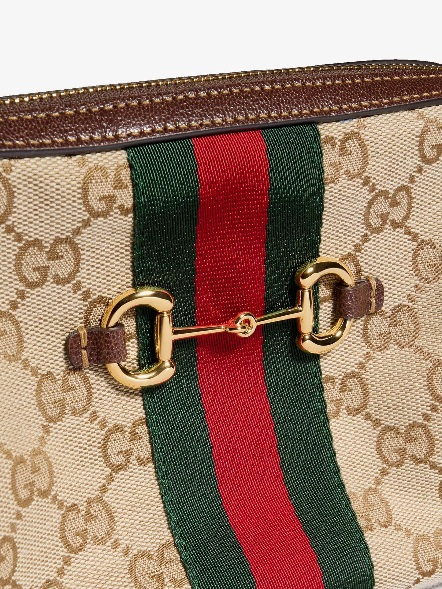 GUCCI - Camera bag GG fabric crossbody bag with metal Horsebit