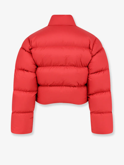 Gucci Crop Fit down jacket with iconic crest - Flame