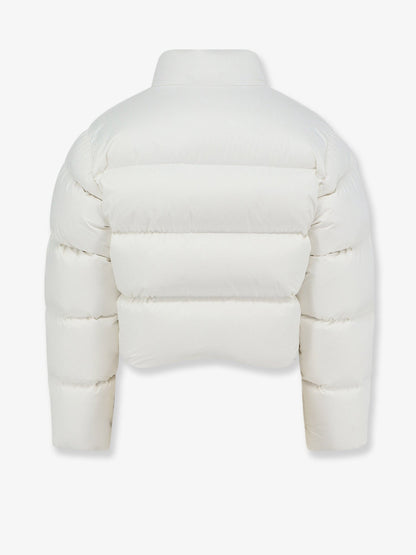 Gucci Crop Fit down jacket with crest - Offwhite