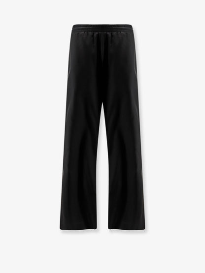 Gucci Silk poplin leisure trousers with Web ribbon - Black