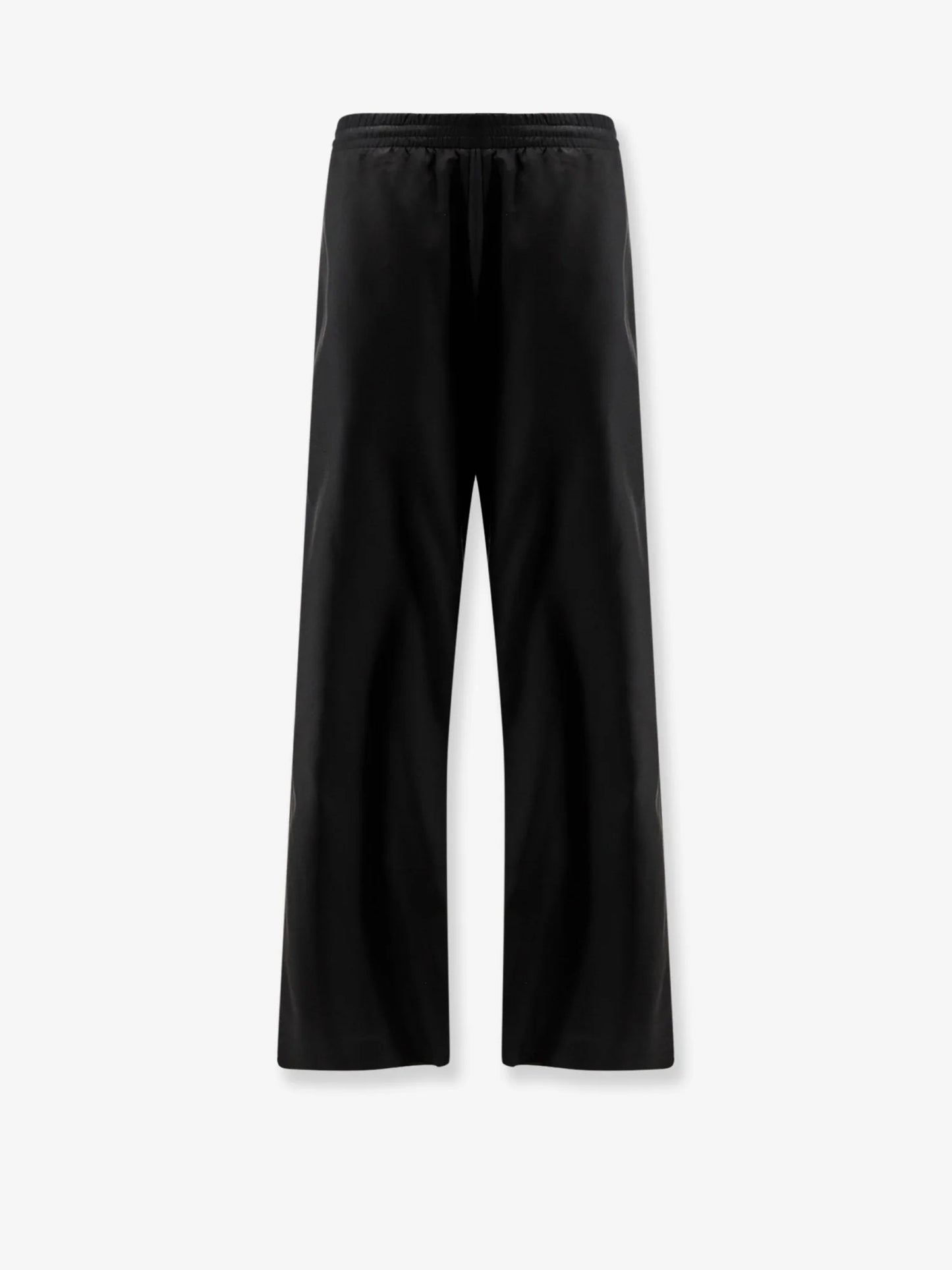 GUCCI - Silk poplin leisure trousers with Web ribbon