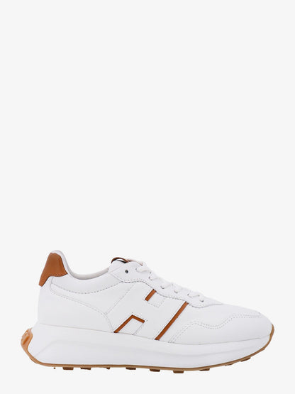 Hogan Leather sneakers with side logo - Bianco