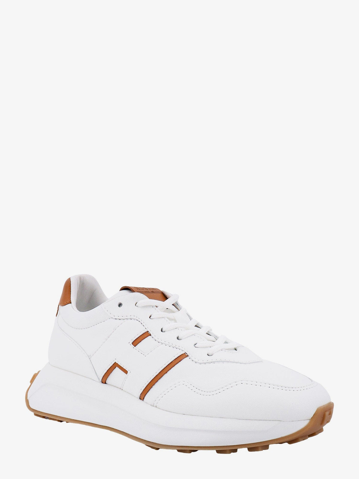 Hogan Leather sneakers with side logo - Bianco