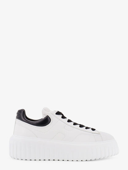Hogan Low-top leather H-stripes sneakers - Bianco/Nero