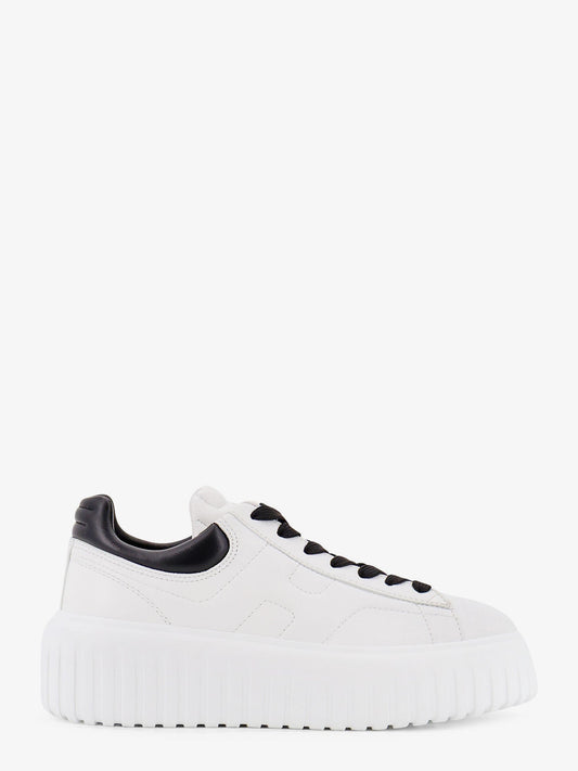Hogan Low-top leather H-stripes sneakers - Bianco/Nero