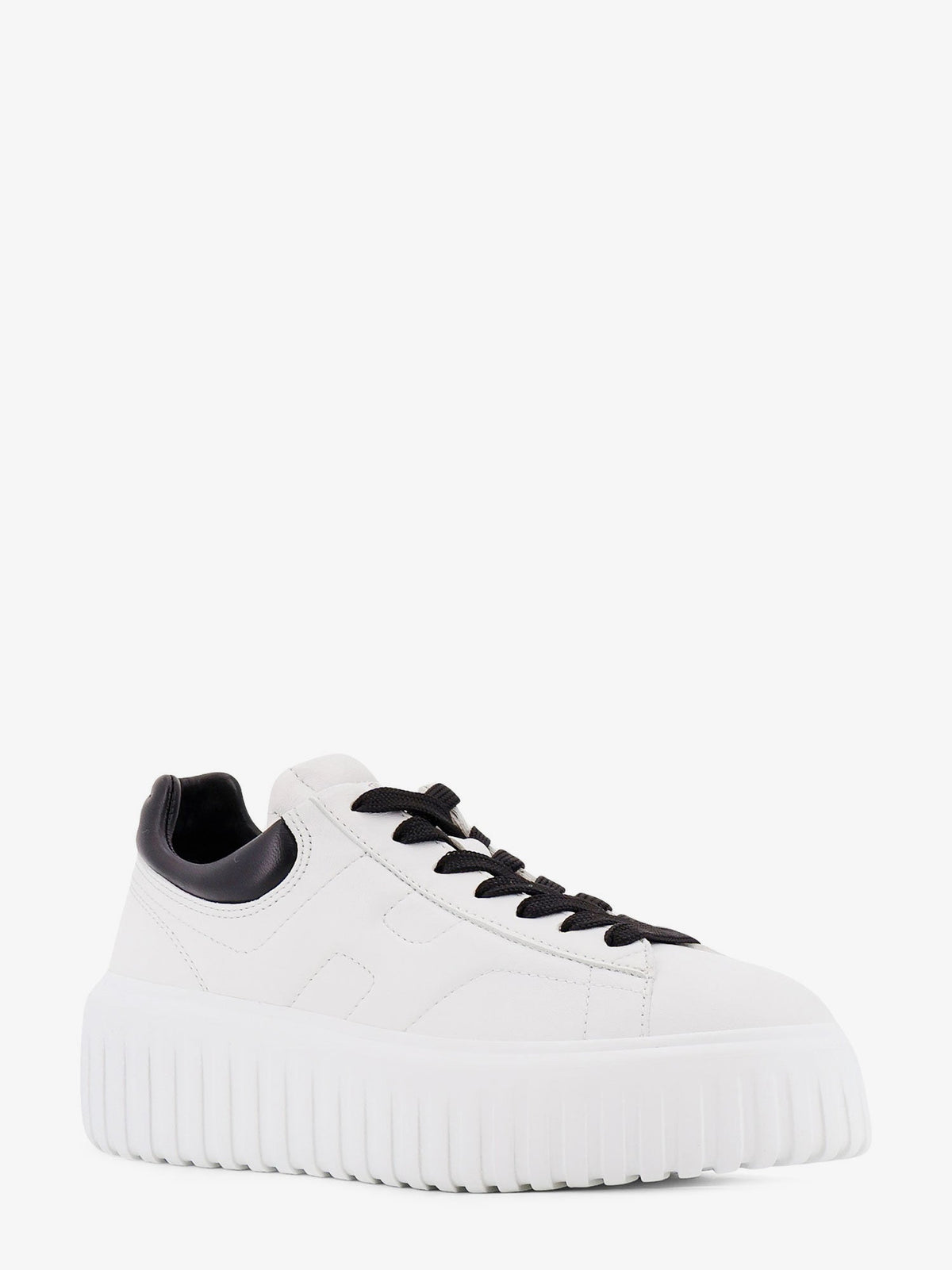 Hogan Low-top leather H-stripes sneakers - Bianco/Nero