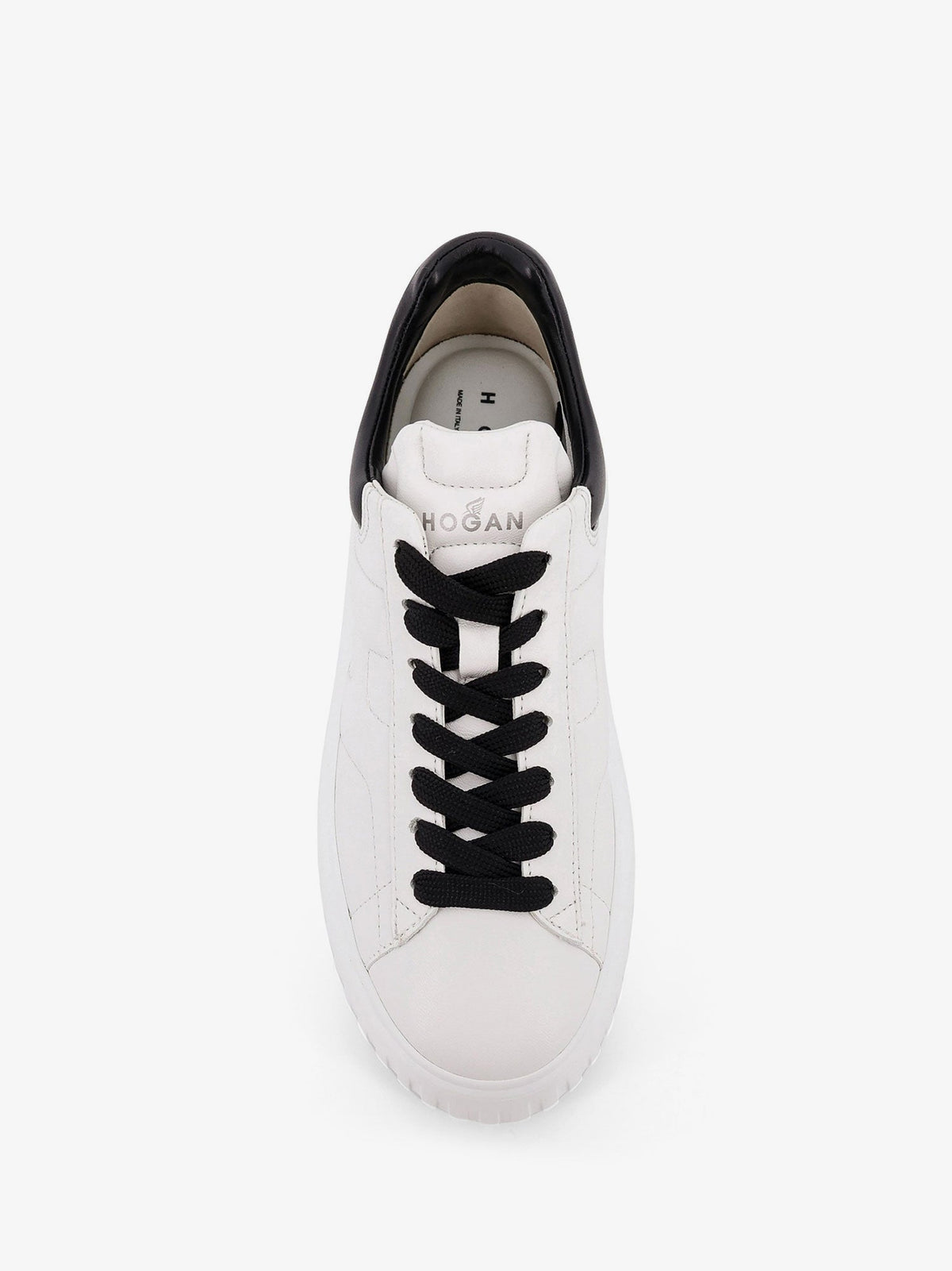 Hogan Low-top leather H-stripes sneakers - Bianco/Nero