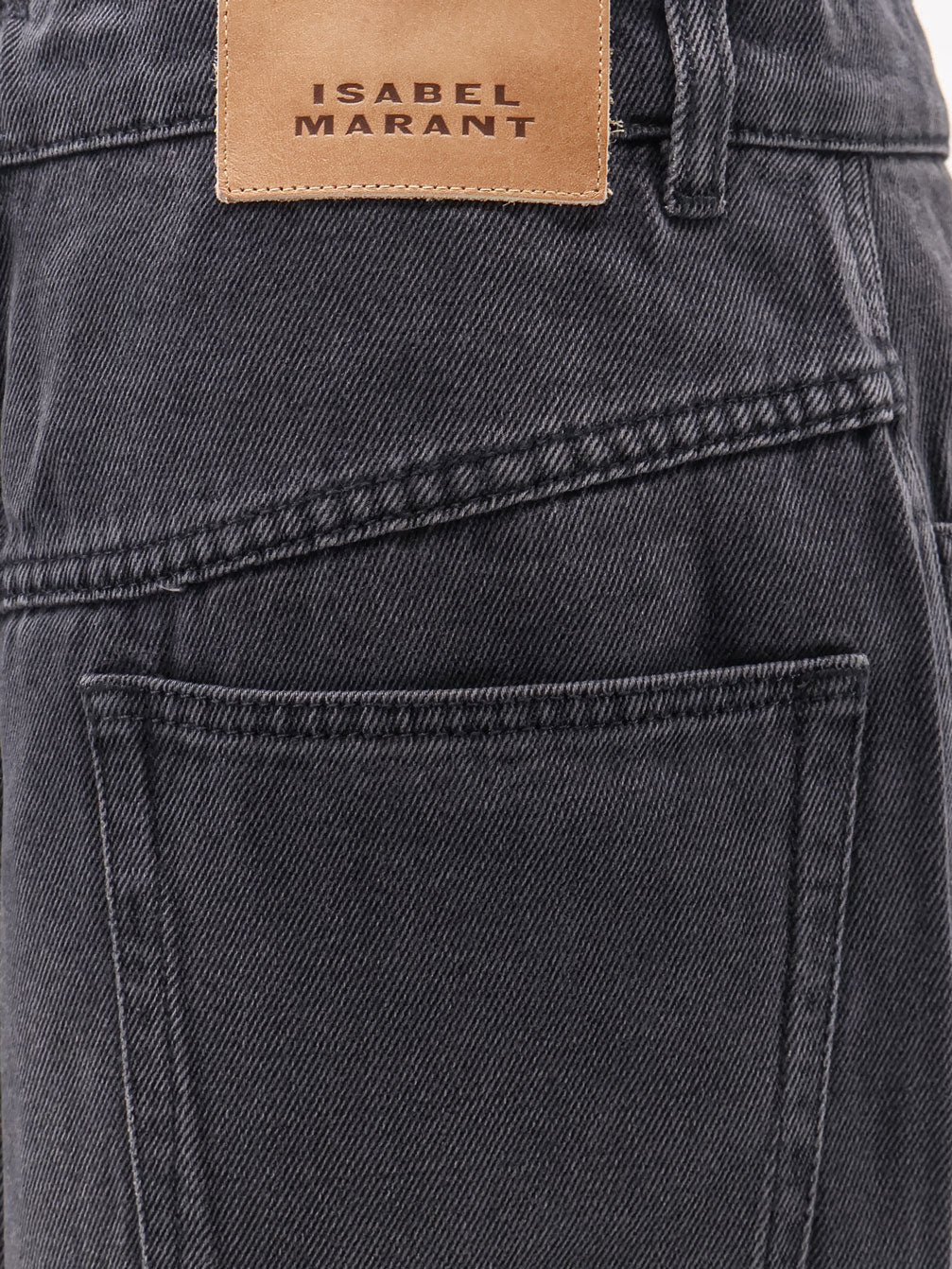 Isabel Marant Faharia Black Denim Skirt