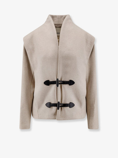 Isabel Marant Toria wool and cashmere coat - Sand