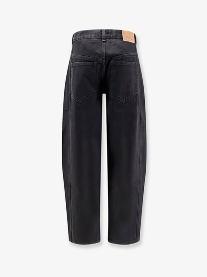 Isabel Marant Oriane black denim trousers - Faded Black