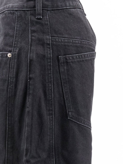 ISABEL MARANT - Oriane black denim trousers