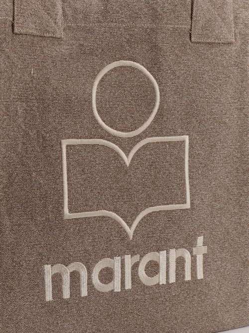 Isabel Marant Small Yenky cotton shoulder bag - Beige