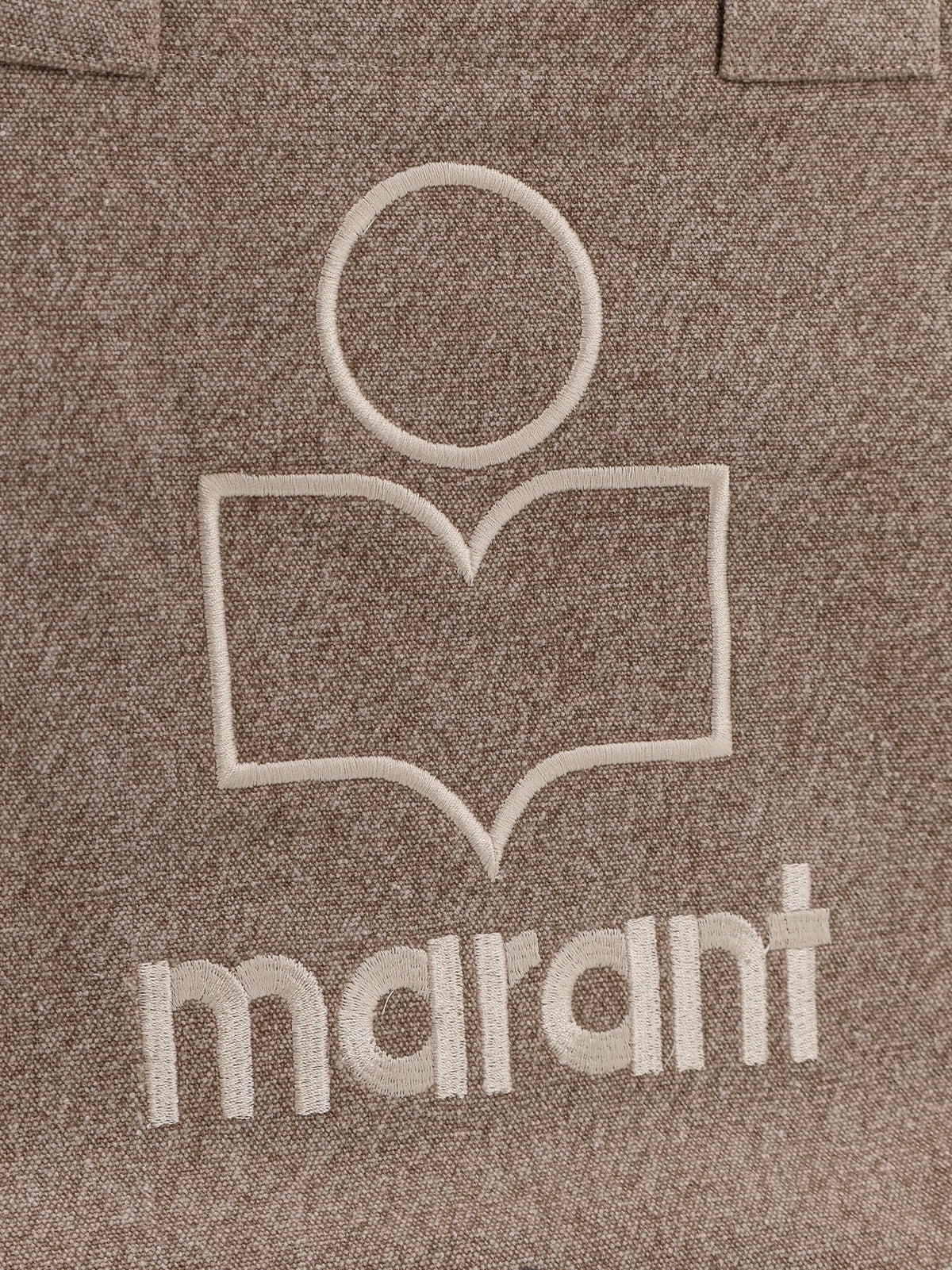 Isabel Marant Yenky Zipped Cotton Shoulder Bag - Beige