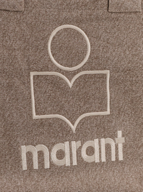 Isabel Marant Yenky Zipped Cotton Shoulder Bag - Beige