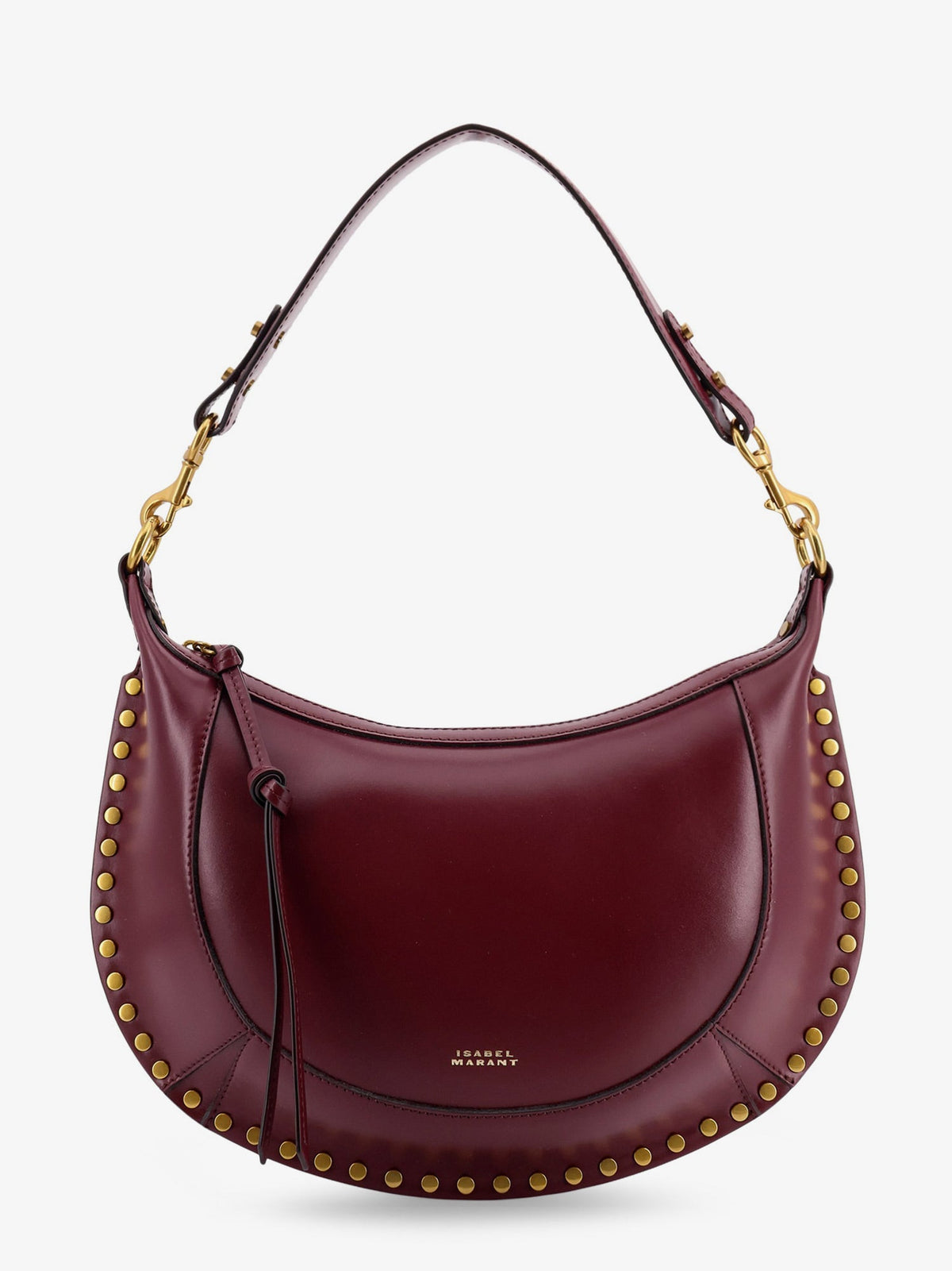 Isabel Marant Naoko Leather crossbody bag - Burgundy