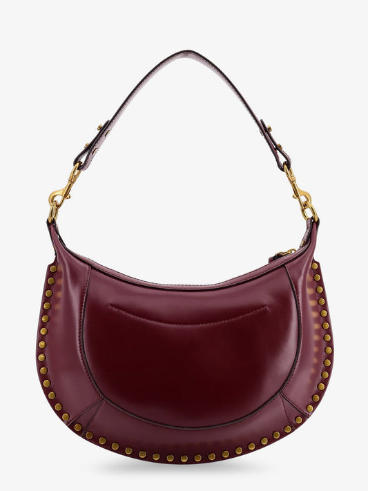 Isabel Marant Naoko Leather crossbody bag - Burgundy