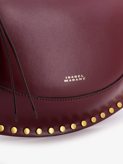 Isabel Marant Naoko Leather crossbody bag - Burgundy