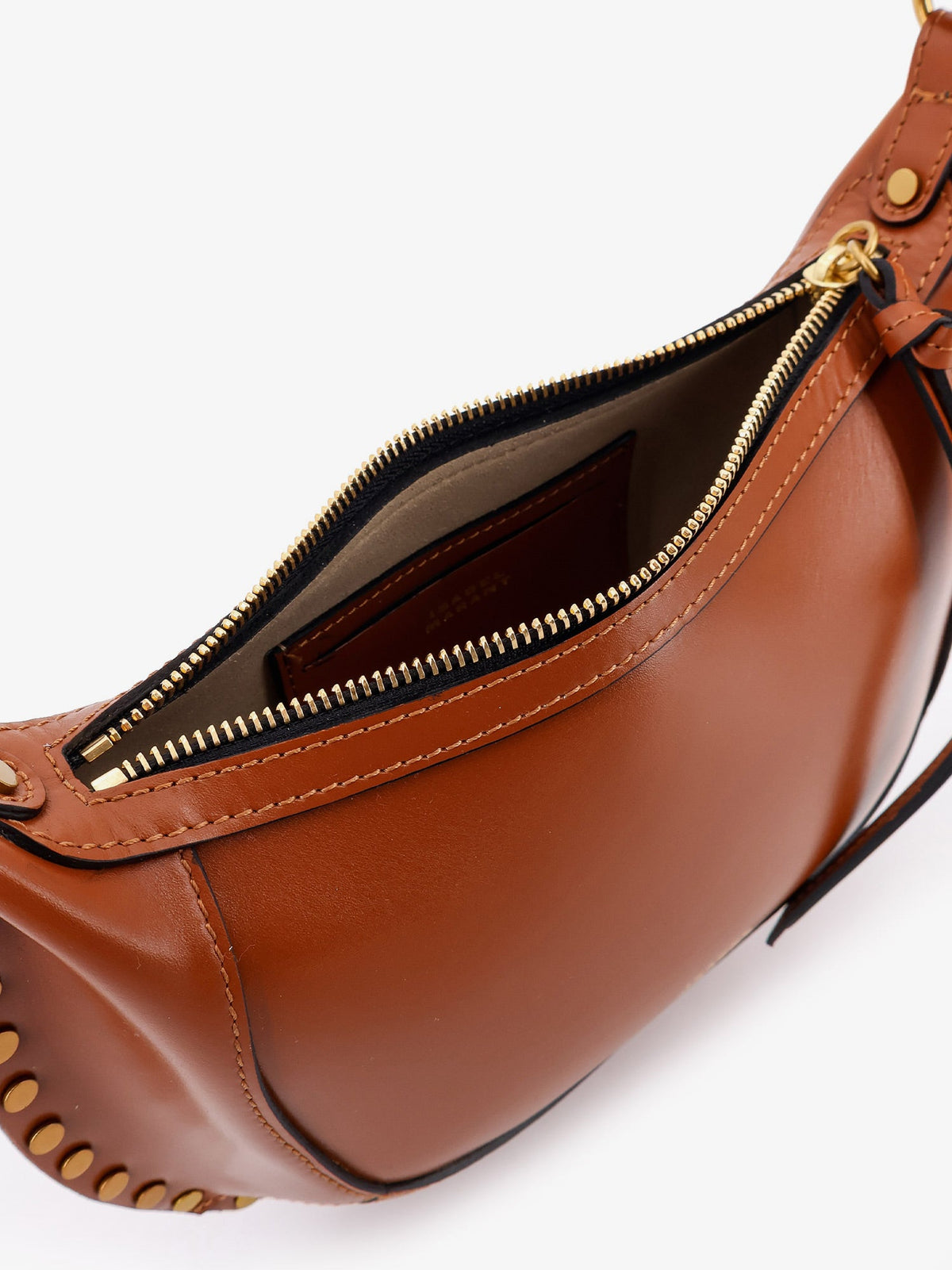 Isabel Marant Oskan Moon leather crossbody bag - Cognac