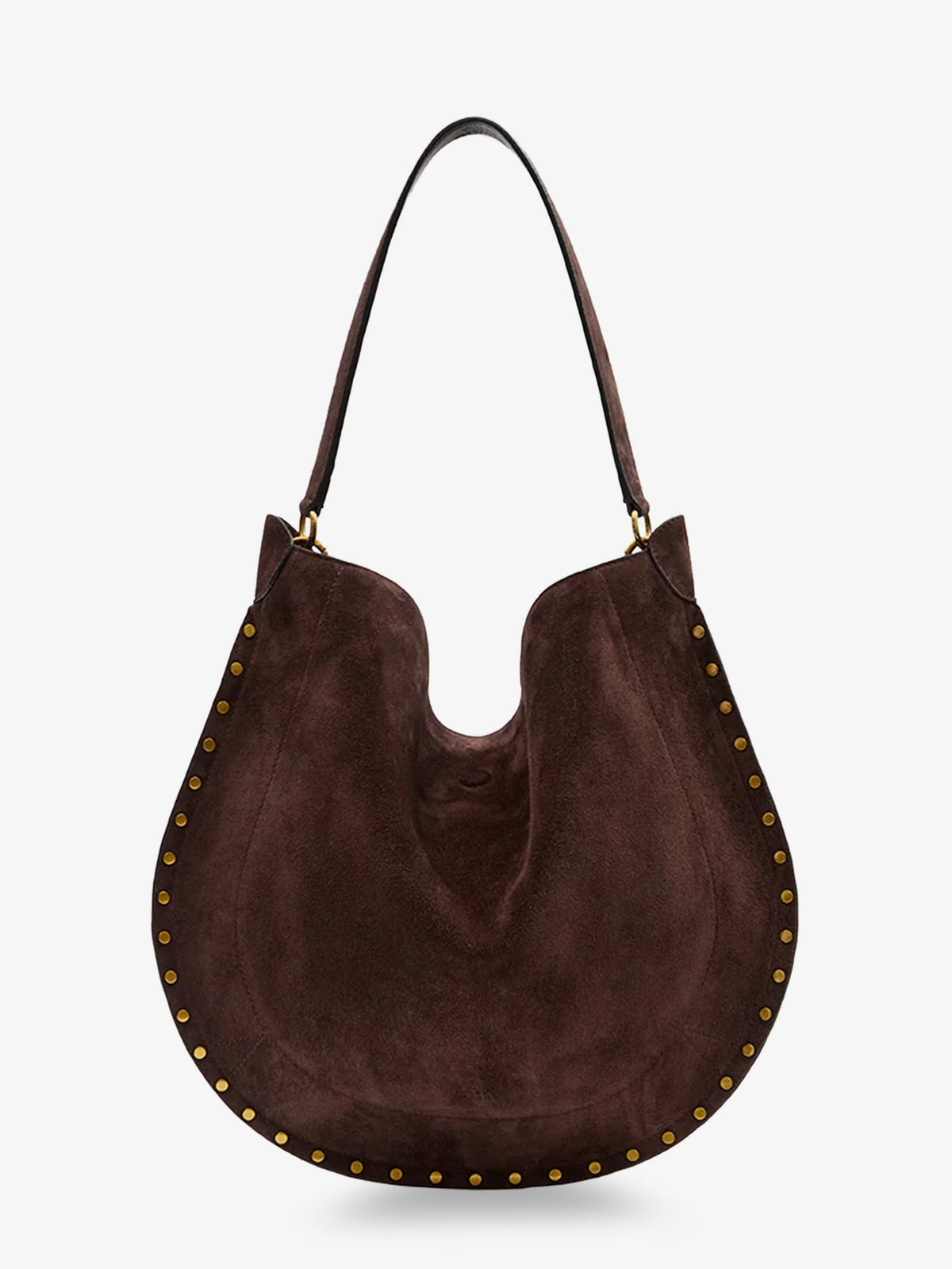 Isabel Marant Oskan Hobo Suede Shoulder Bag - Coffee