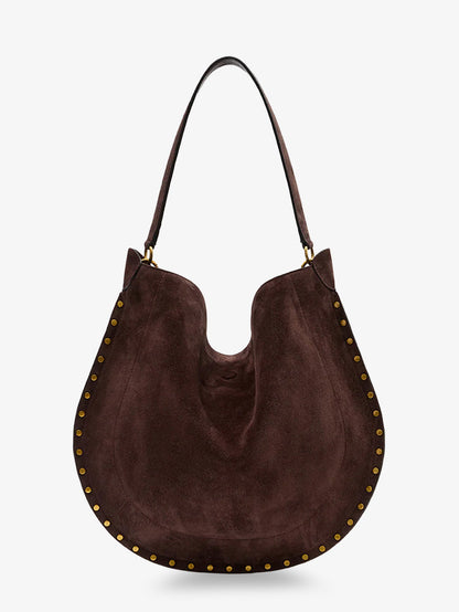 Isabel Marant Oskan Hobo Suede Shoulder Bag - Coffee