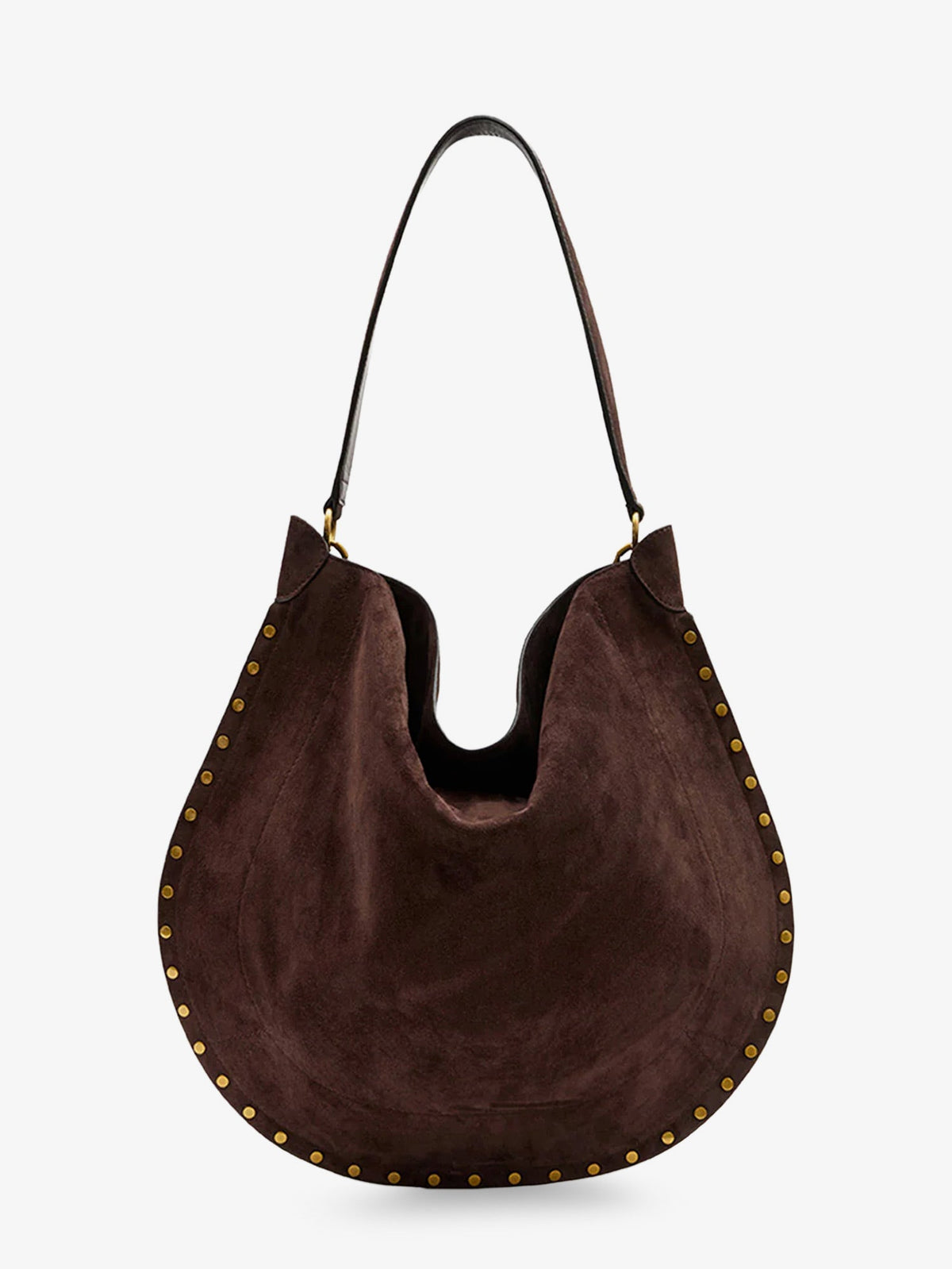 Isabel Marant Oskan Hobo Suede Shoulder Bag - Coffee