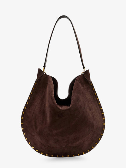 Isabel Marant Oskan Hobo Suede Shoulder Bag - Coffee