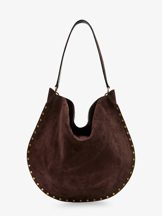Isabel Marant Oskan Hobo Suede Shoulder Bag - Coffee