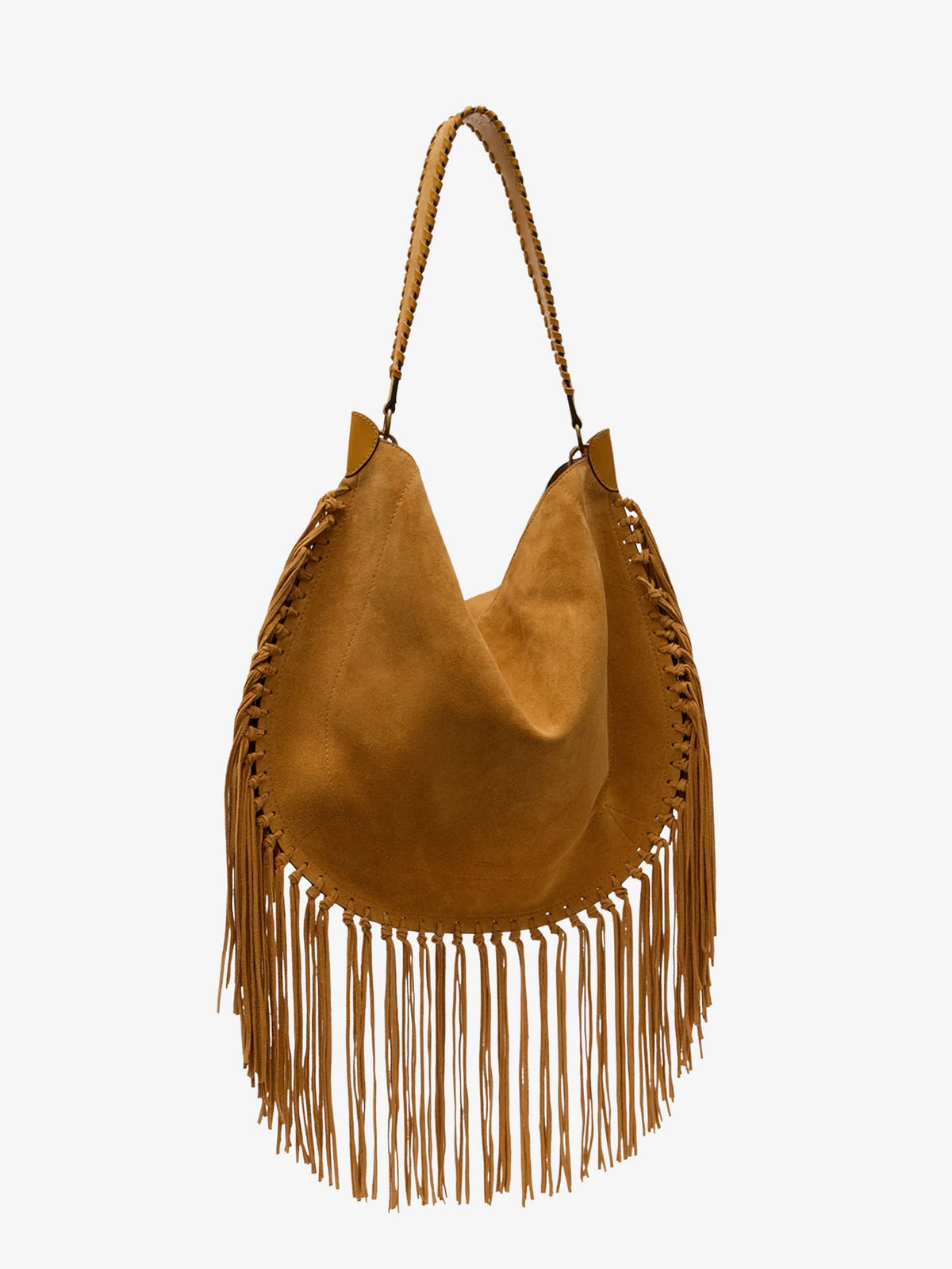 Isabel Marant Oskan suede shoulder bag - Cognac