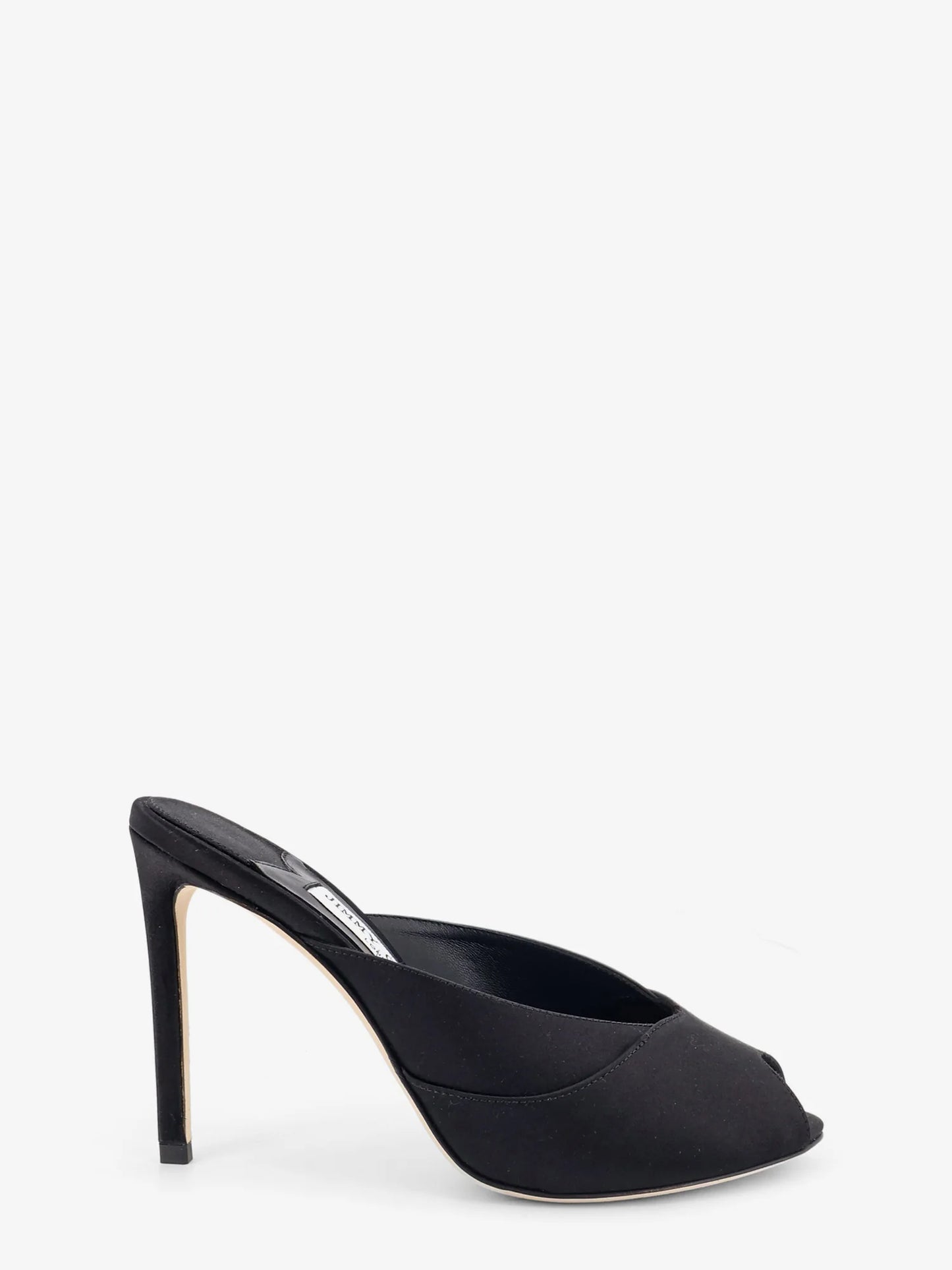 JIMMY CHOO - Brigitte Mule 100 satin sandals