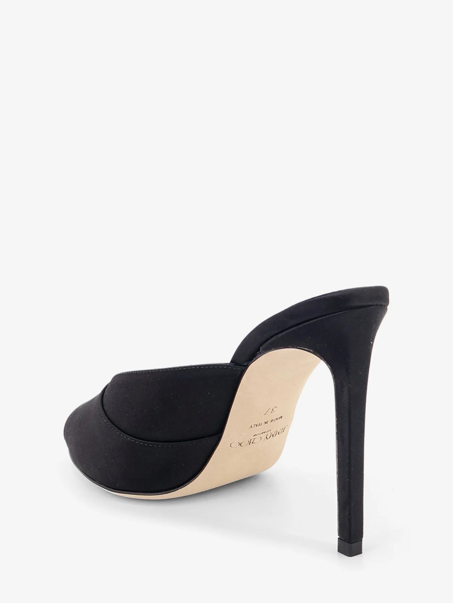 JIMMY CHOO - Brigitte Mule 100 satin sandals
