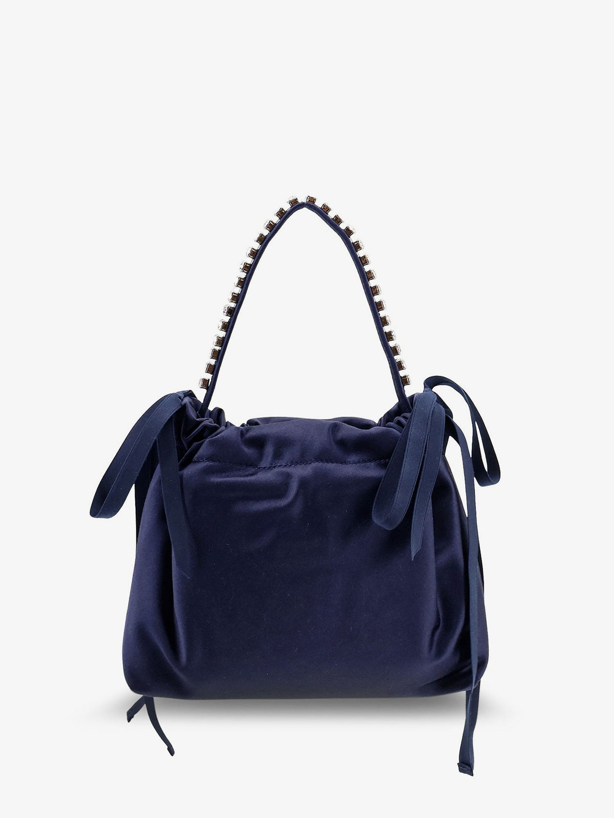 Jimmy Choo Satin crossbody bag - Marinesilver
