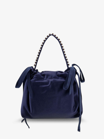 Jimmy Choo Satin crossbody bag - Marinesilver