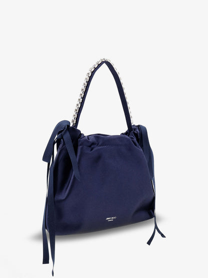 Jimmy Choo Satin crossbody bag - Marinesilver