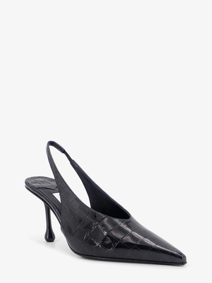 JIMMY CHOO - Patent leather pumps with crocodile print