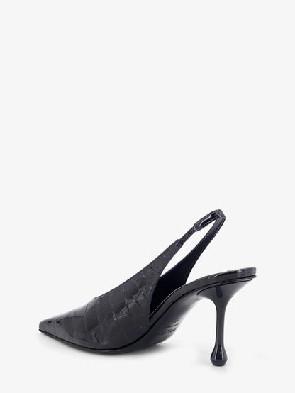 JIMMY CHOO - Patent leather pumps with crocodile print