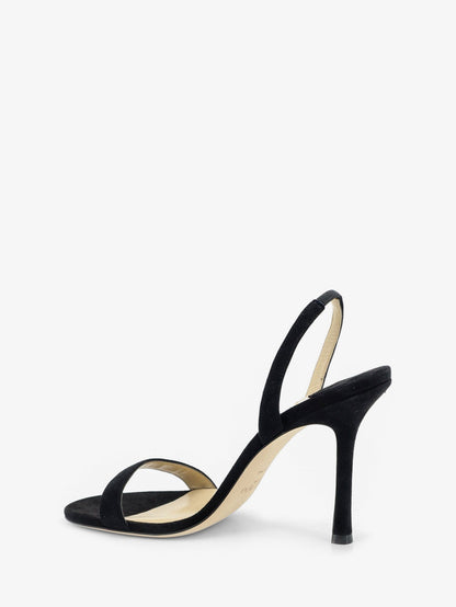 Jimmy Choo Jenn 100 suede sandals - Black