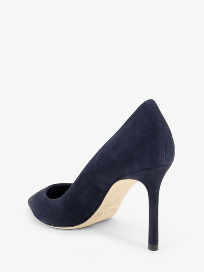 Jimmy Choo Romy 85 suede pumps - Marine