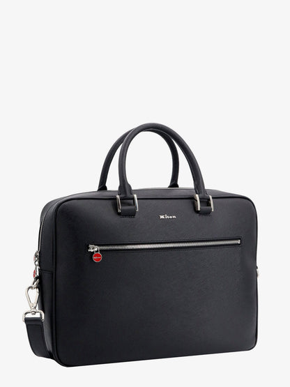 Kiton Leather work bag - Nero