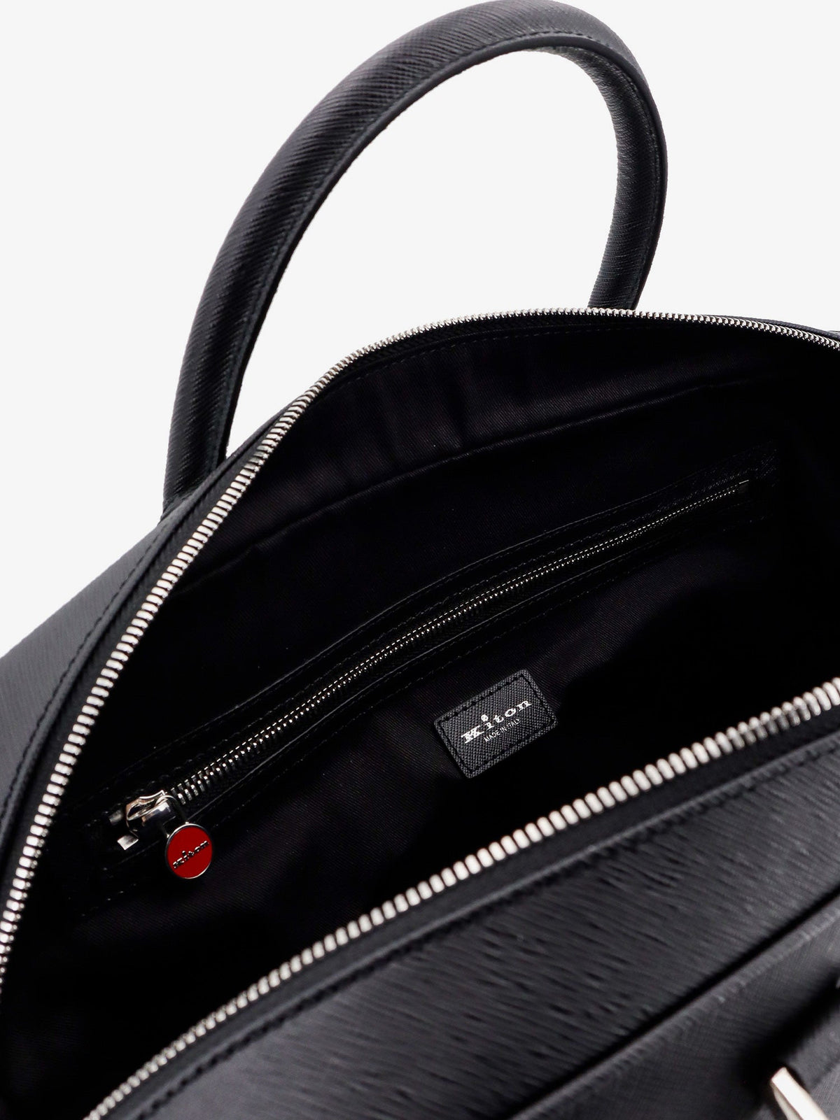 Kiton Leather work bag - Nero
