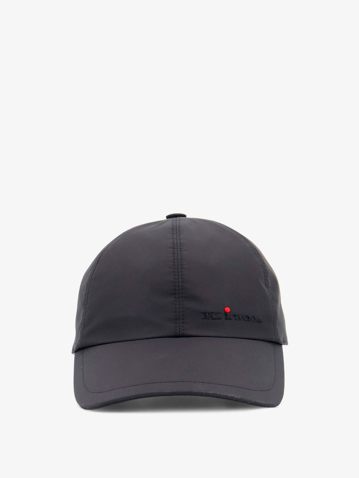 Kiton Nylon hat with embroidered logo on the front - Nero