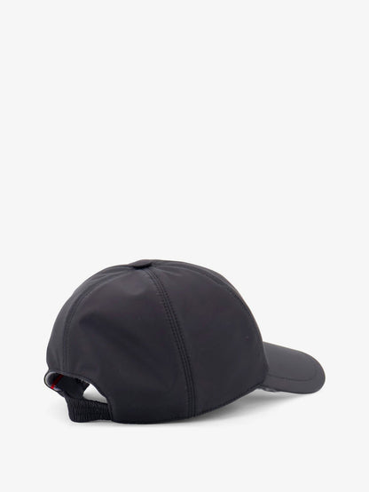 Kiton Nylon hat with embroidered logo on the front - Nero