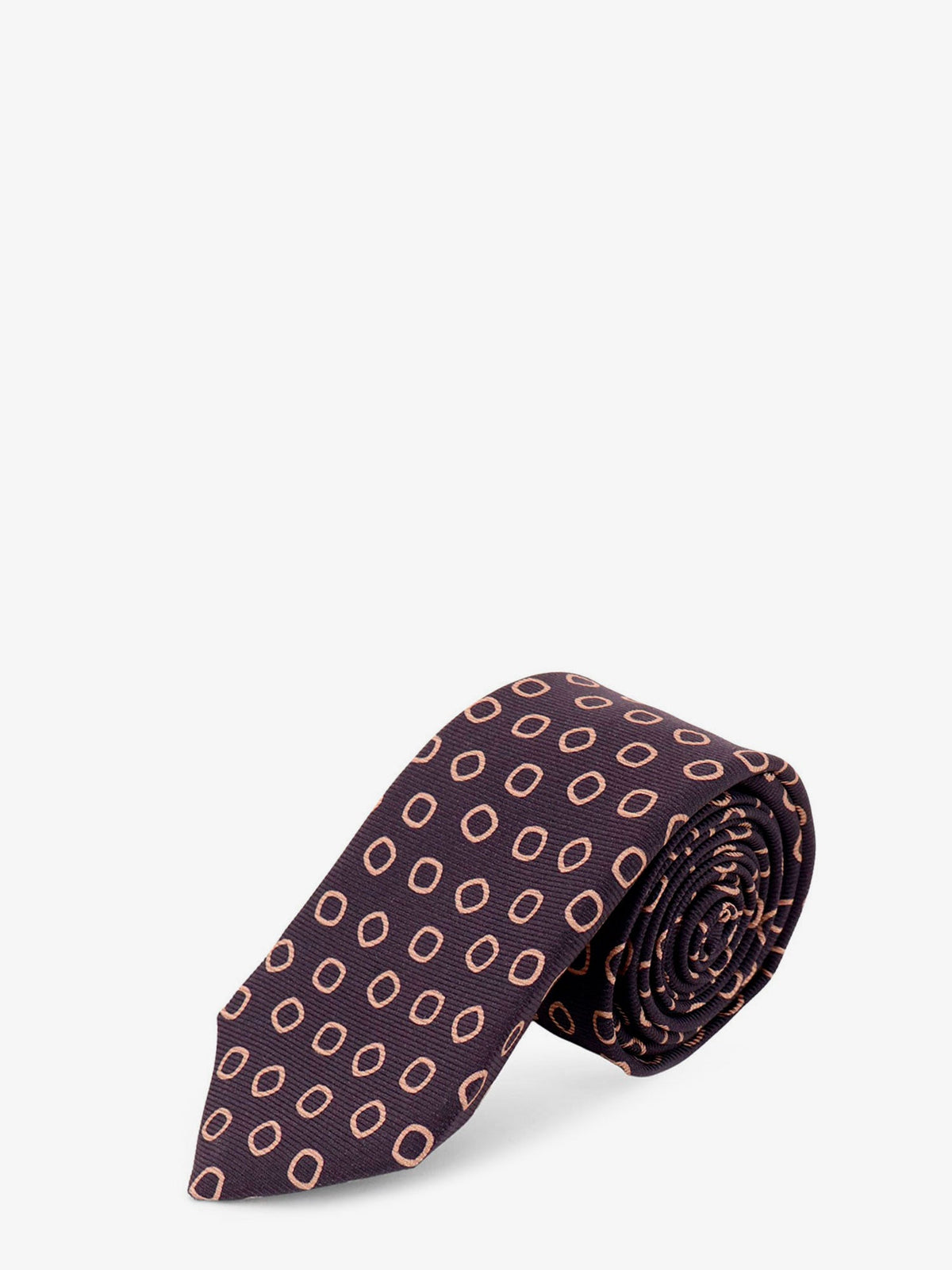 Kiton Silk tie with micro-pattern - Multicolore