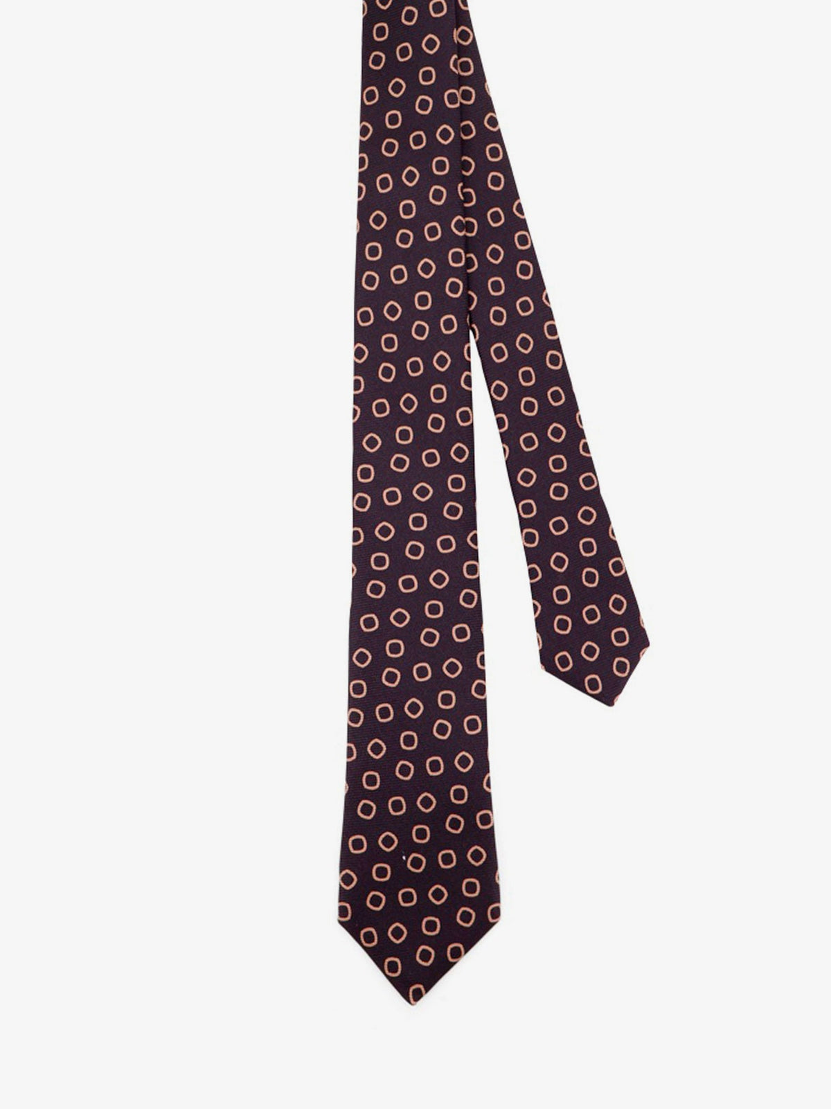 Kiton Silk tie with micro-pattern - Multicolore