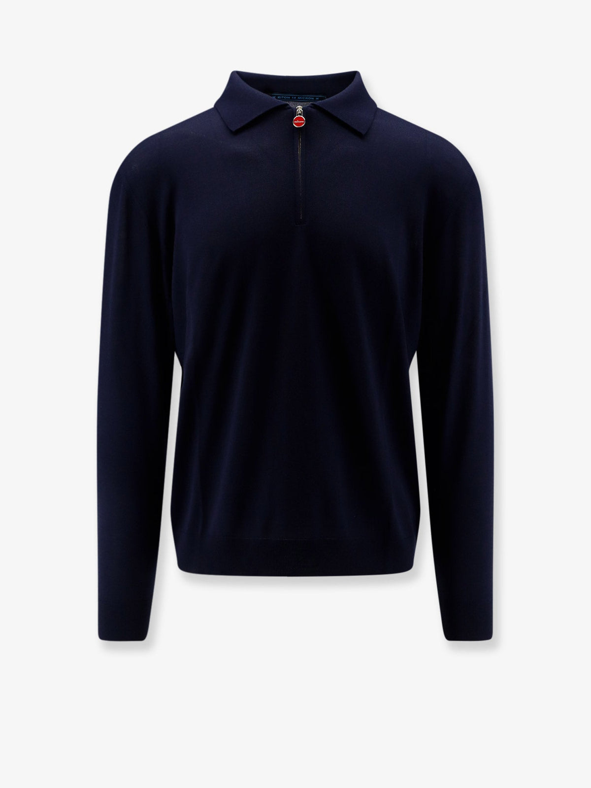 Kiton Wool Polo Shirt - Blunavy